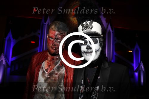 Amsterdam 31 oktober 2017
Halloween party van Q music. Bastiaan v Schaik met vriend