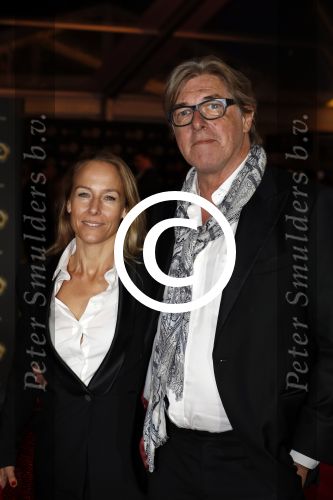 Amsterdam 12 oktober 2017 
Uitreiking televizierring in het afas live theater. Bert v d Veer met een kennis