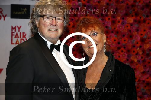 Amsterdam 6 november 2017 
Premiere my fair lady in carre. Carry Tefsen met man
