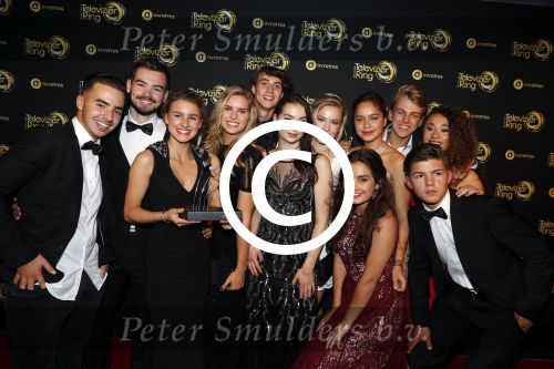 Amsterdam 12 oktober 2017 
Uitreiking televizierring in het afas live theater. cast brugklas