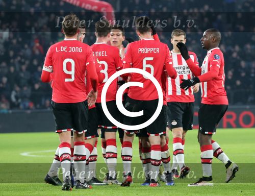 Eindhoven, 22 Januari 2017 Kompetitiewedstrijd PSV-SC Heerenveen, eindstand 4-3