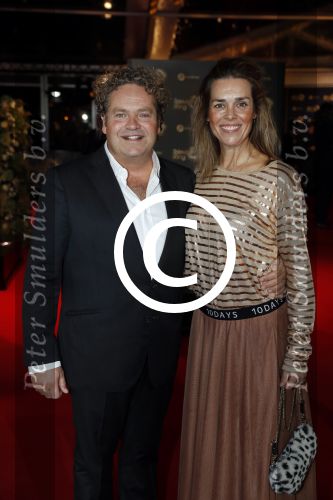 Amsterdam 12 oktober 2017 
Uitreiking televizierring in het afas live theater. Dirk Zeelenberg met vrouw