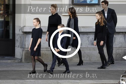 Amsterdam 14 oktober 2017
Afscheidsdienst van burgemeetser Eberhard v d Laan in het concertgebouw. Vrouw en kinderen eberhard