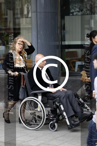 Amsterdam 14 oktober 2017
Afscheidsdienst van burgemeetser Eberhard v d Laan in het concertgebouw. Ed v Tijn met zijn vrouw Odette Taminiau