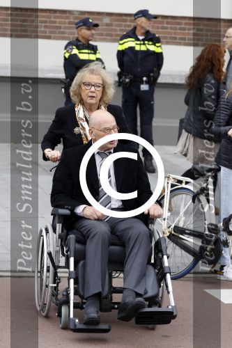 Amsterdam 14 oktober 2017
Afscheidsdienst van burgemeetser Eberhard v d Laan in het concertgebouw. Ed v Tijn met zijn vrouw Odette Taminiau