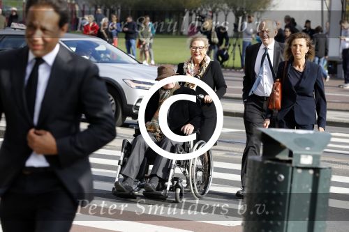 Amsterdam 14 oktober 2017
Afscheidsdienst van burgemeetser Eberhard v d Laan in het concertgebouw.Job Cohen met zijn vrouw en Ed v Tijn met zijn vrouw Odette Taminiau