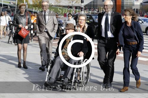 Amsterdam 14 oktober 2017
Afscheidsdienst van burgemeetser Eberhard v d Laan in het concertgebouw.Job Cohen met zijn vrouw en Ed v Tijn met zijn vrouw Odette Taminiau