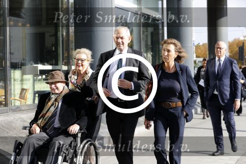 Amsterdam 14 oktober 2017
Afscheidsdienst van burgemeetser Eberhard v d Laan in het concertgebouw.Job Cohen met zijn vrouw en Ed v Tijn met zijn vrouw Odette Taminiau