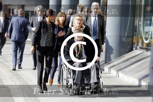 Amsterdam 14 oktober 2017
Afscheidsdienst van burgemeetser Eberhard v d Laan in het concertgebouw. Ed v Tijn met zijn vrouw Odette Taminiau