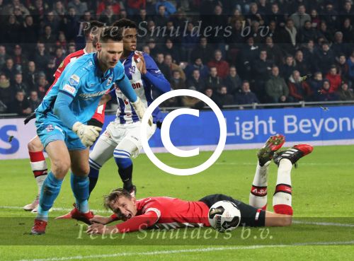 Eindhoven, 22 Januari 2017 Kompetitiewedstrijd PSV-SC Heerenveen, eindstand 4-3