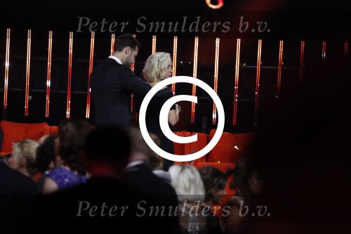 Amsterdam 12 oktober 2017 
Uitreiking televizierring in het afas live theater. Eva Jinek met vriend
