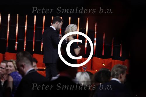 Amsterdam 12 oktober 2017 
Uitreiking televizierring in het afas live theater. Eva Jinek met vriend