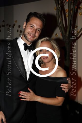 Amsterdam 12 oktober 2017 
Uitreiking televizierring in het afas live theater. Eva Jinek met vriend