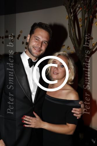 Amsterdam 12 oktober 2017 
Uitreiking televizierring in het afas live theater. Eva Jinek met vriend