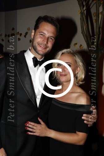 Amsterdam 12 oktober 2017 
Uitreiking televizierring in het afas live theater. Eva Jinek met vriend