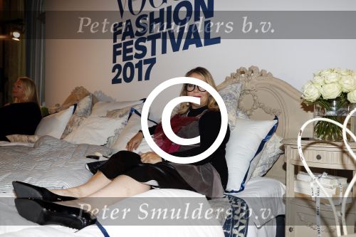 Amsterdam 6 oktober 2017 
Event van de Nederlandse Voque met Fiona Hering Hoofdredactrice Karin Swerink en Viktor & Rolf met hun hondje. Het event vindt plaats in het Amstel Hotel