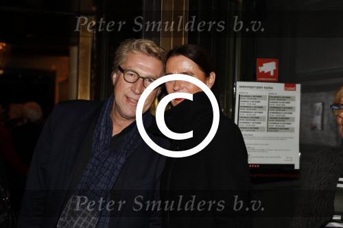 Amsterdam 2 oktober 2017
Premiere Liesbeth List de musical in Carre. Frank Boeijen met  vrouw