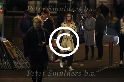 Amsterdam 18 oktober 2017
Frank masmeier en zijn vriendin Jaimy v Lent op straat in amsterdam na een etentje in restaurant Castell