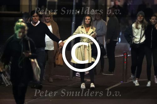 Amsterdam 18 oktober 2017
Frank masmeier en zijn vriendin Jaimy v Lent op straat in amsterdam na een etentje in restaurant Castell