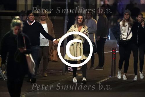 Amsterdam 18 oktober 2017
Frank masmeier en zijn vriendin Jaimy v Lent op straat in amsterdam na een etentje in restaurant Castell