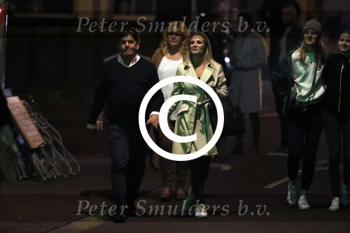 Amsterdam 18 oktober 2017
Frank masmeier en zijn vriendin Jaimy v Lent op straat in amsterdam na een etentje in restaurant Castell