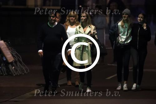 Amsterdam 18 oktober 2017
Frank masmeier en zijn vriendin Jaimy v Lent op straat in amsterdam na een etentje in restaurant Castell