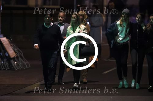 Amsterdam 18 oktober 2017
Frank masmeier en zijn vriendin Jaimy v Lent op straat in amsterdam na een etentje in restaurant Castell