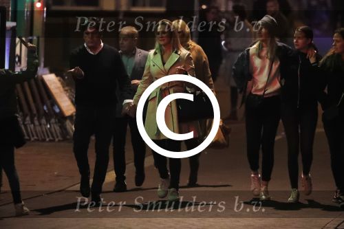 Amsterdam 18 oktober 2017
Frank masmeier en zijn vriendin Jaimy v Lent op straat in amsterdam na een etentje in restaurant Castell