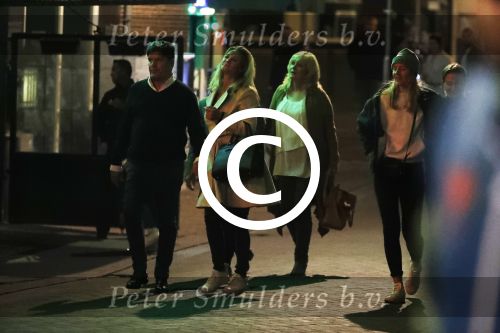 Amsterdam 18 oktober 2017
Frank masmeier en zijn vriendin Jaimy v Lent op straat in amsterdam na een etentje in restaurant Castell