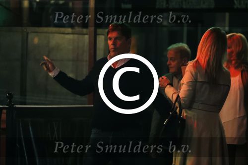 Amsterdam 18 oktober 2017
Frank masmeier en zijn vriendin Jaimy v Lent op straat in amsterdam na een etentje in restaurant Castell