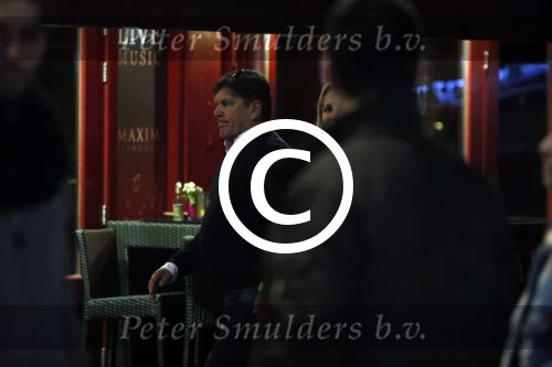 Amsterdam 18 oktober 2017
Frank masmeier en zijn vriendin Jaimy v Lent op straat in amsterdam na een etentje in restaurant Castell