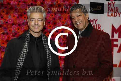 Amsterdam 6 november 2017 
Premiere my fair lady in carre. Frank sanders met kennis