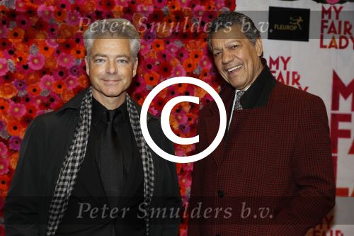 Amsterdam 6 november 2017 
Premiere my fair lady in carre. Frank sanders met kennis