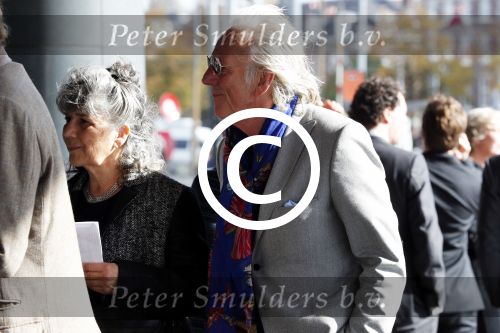 Amsterdam 14 oktober 2017
Afscheidsdienst van burgemeetser Eberhard v d Laan in het concertgebouw. Freek de Jonge  met zijn vrouw