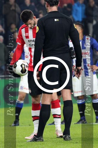 Eindhoven, 22 Januari 2017 Kompetitiewedstrijd PSV-SC Heerenveen, eindstand 4-3