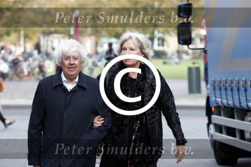 Amsterdam 14 oktober 2017
Afscheidsdienst van burgemeetser Eberhard v d Laan in het concertgebouw. Geert Mak met vrouw