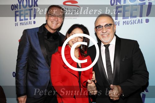 Utrecht 29 oktober 2017
Premiere on your feet in beatrixtheater in Utrecht. Gloria Estefan en haar man Emilio met Albert Verlinde
