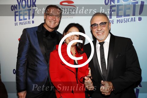 Utrecht 29 oktober 2017
Premiere on your feet in beatrixtheater in Utrecht. Gloria Estefan en haar man Emilio met Albert Verlinde
