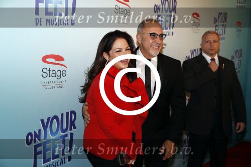 Utrecht 29 oktober 2017
Premiere on your feet in beatrixtheater in Utrecht. Gloria Estefan en haar man Emilio met