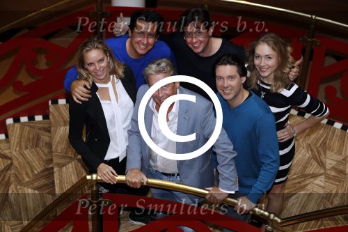 Zeist 31 oktober 2017
Hans Kazan met zijn zoons Steven Oscar Renzo en schoondochter Mara in het Fyji hotel in zeist