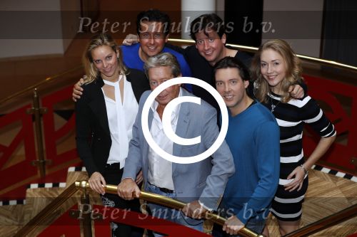 Zeist 31 oktober 2017
Hans Kazan met zijn zoons Steven Oscar Renzo en schoondochter Mara in het Fyji hotel in zeist