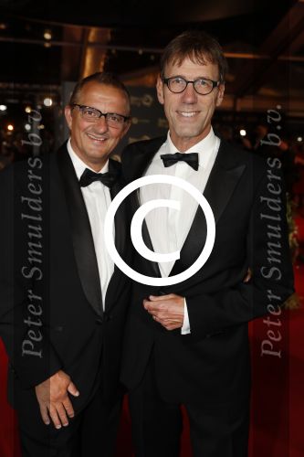 Amsterdam 12 oktober 2017 
Uitreiking televizierring in het afas live theater. Hans Schiffers met partner