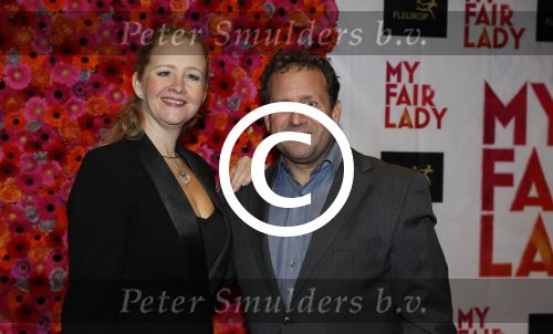 Amsterdam 6 november 2017 
Premiere my fair lady in carre. Hilke Bierman met Thijs v Aken