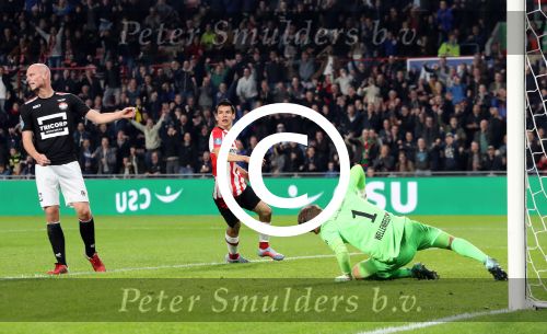 Eindhoven, 30 September 2017
PSV-Willem II, eindstand 4-0  Kompetitie 2017/2018
Hirving Lozano