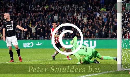 Eindhoven, 30 September 2017
PSV-Willem II, eindstand 4-0  Kompetitie 2017/2018
Hirving Lozano
