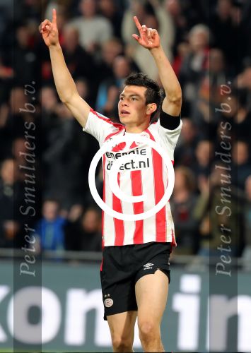 Eindhoven, 30 September 2017
PSV-Willem II, eindstand 4-0  Kompetitie 2017/2018
Hirving Lozano