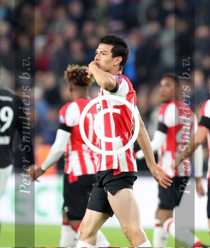 Eindhoven, 30 September 2017
PSV-Willem II, eindstand 4-0  Kompetitie 2017/2018
Hirving Lozano