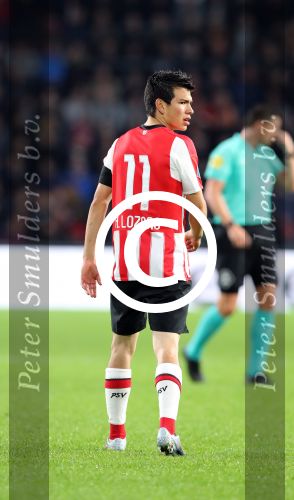 Eindhoven, 30 September 2017
PSV-Willem II, eindstand 4-0  Kompetitie 2017/2018
Hirving Lozano