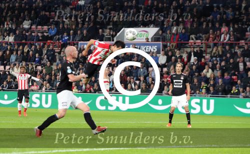 Eindhoven, 30 September 2017
PSV-Willem II, eindstand 4-0  Kompetitie 2017/2018
Hirving Lozano scoort