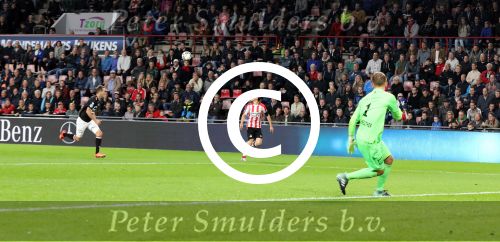 Eindhoven, 30 September 2017 PSV-Willem II, eindstand 4-0 
Kompetitie seizoen 2017/2018
Hirving Lozano scoort 1-0 en 3-0